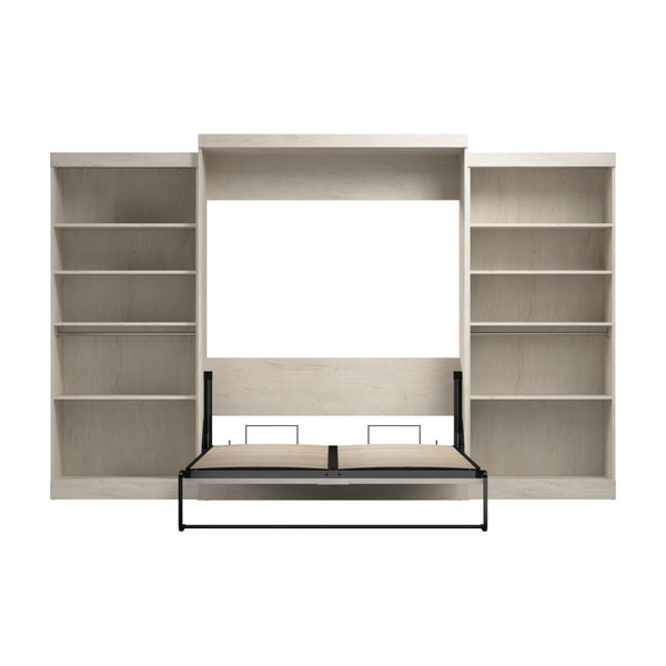 Queen Murphy Bed with 2 Shelving Units (137W)