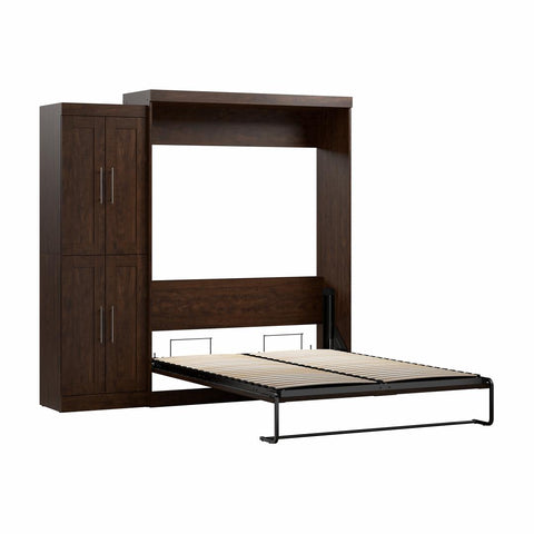 Grand lit escamotable avec organisateur de garde-robe (90L)