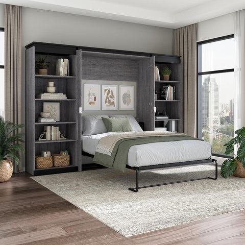 Full Murphy Bed with Shelves (120W)