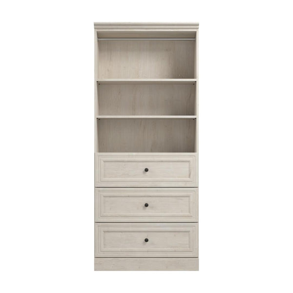 Traditional Closet System with Drawers, 36W x 20D