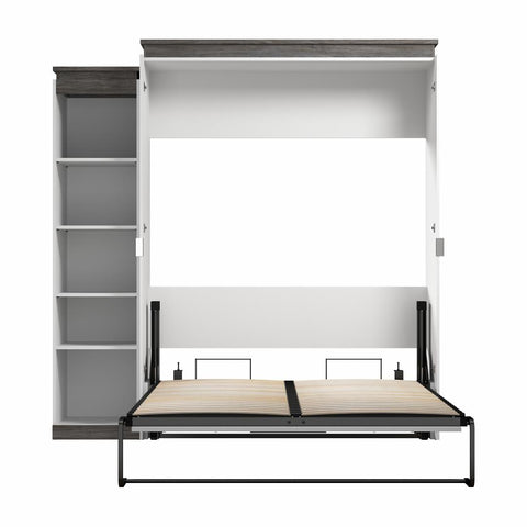 Grand lit escamotable avec étagère (87L)