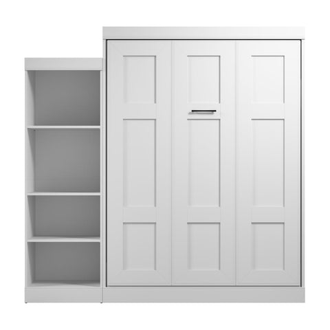 Grand lit escamotable avec organisateur de garde-robe (90L)