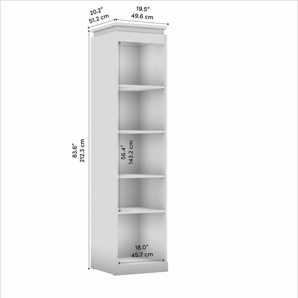 Étagère de chambre étroite 20L