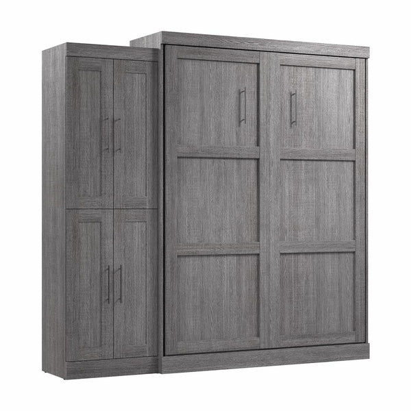 Grand lit escamotable avec organisateur de garde-robe (90L)