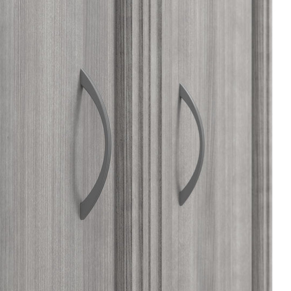 Lit escamotable double et 2 organisateurs de garde-robe avec tiroirs (109L)