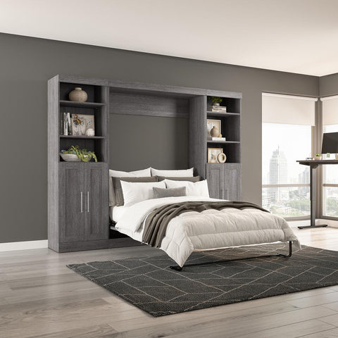 Full Murphy Bed with Closet Storage Organizers (109W)