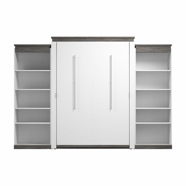 Queen Murphy Bed with Shelves (126W)
