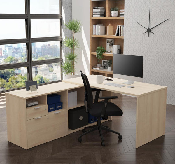 72W L-Shaped Desk