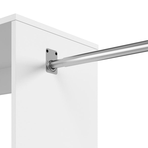 Closet Kit with Shelves & Clothing Rods, 24W x 15D