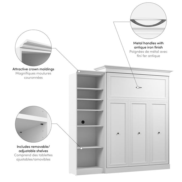 Queen Murphy Bed with Closet Organizer (92W)