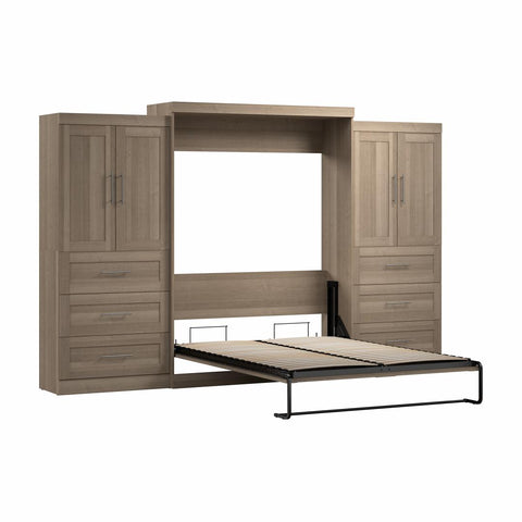 Grand lit escamotable avec penderies (136L)