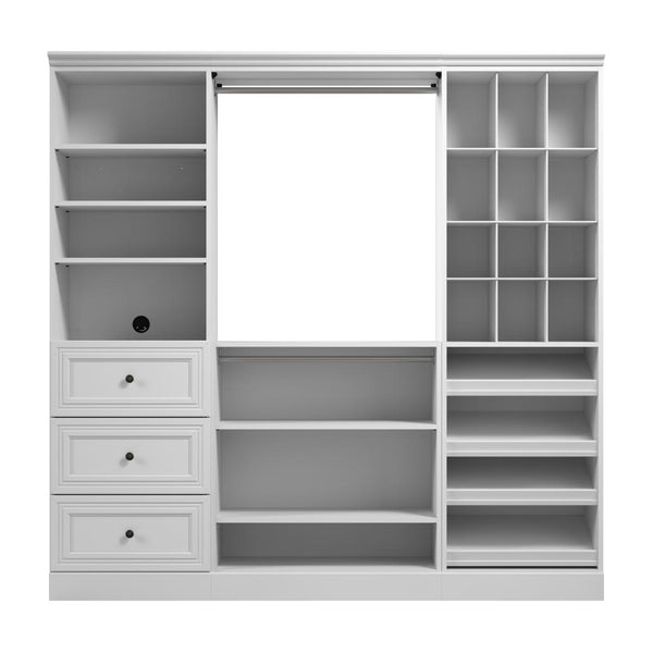 Système de rangement de garde-robe avec tiroirs 86L