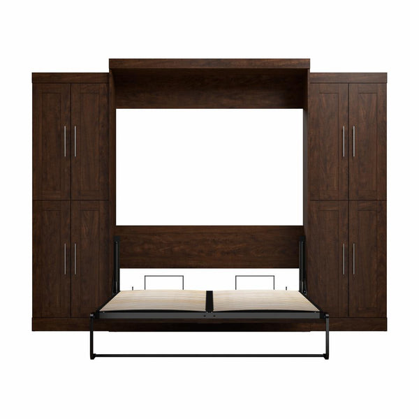 Queen Murphy Bed with Storage Cabinets (115W)