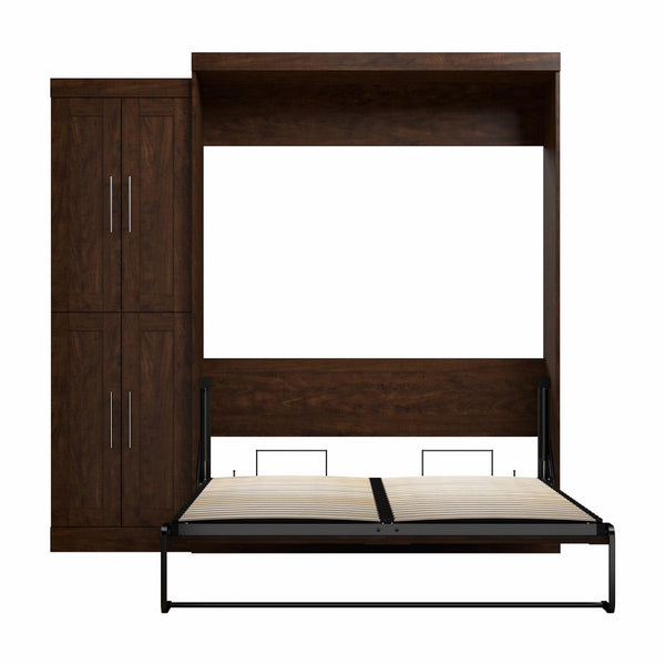 Grand lit escamotable avec organisateur de garde-robe (90L)