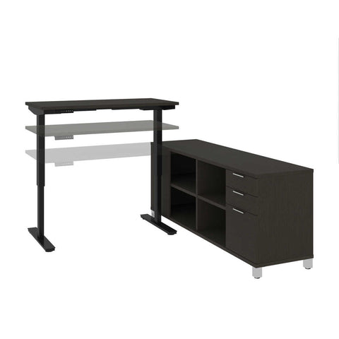 Bureau assis-debout en L 72L