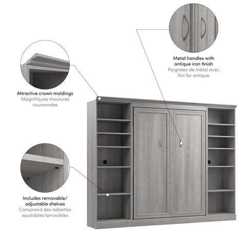Full Murphy Bed and 2 Closet Organizers (109W)