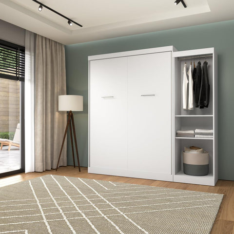 Queen Murphy Bed with Closet Organizer (90W)
