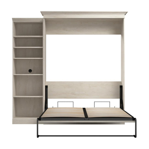 Grand lit escamotable avec organisateur de garde-robe (92L)