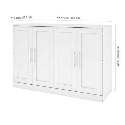 Grand lit cabinet (queen) 66L avec matelas