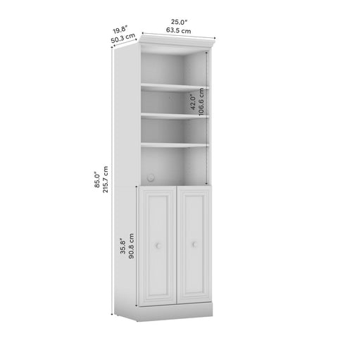 Traditional Closet System with Shelves & Doors, 25W x 20D