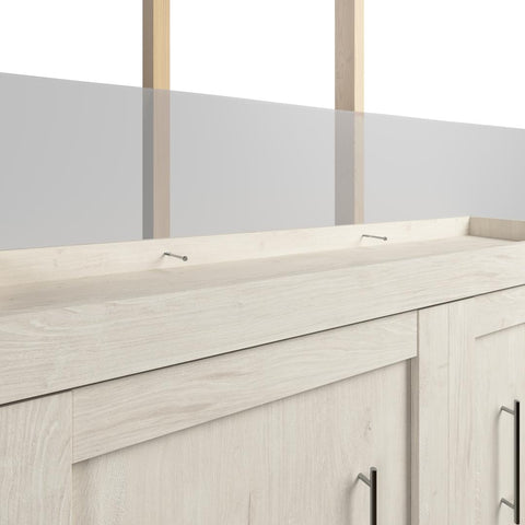 Grand lit escamotable et armoire avec tiroirs (101L)