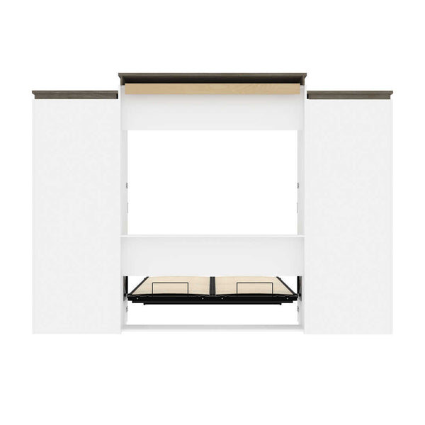 Grand lit escamotable (queen) et rangement multifonctionnel avec tiroirs (125L)