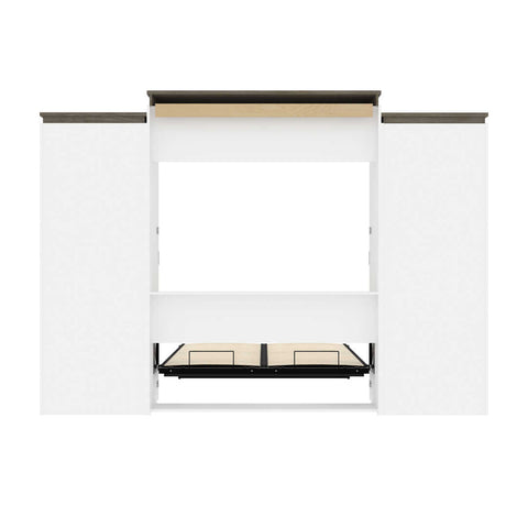 Grand lit escamotable (queen) et rangement multifonctionnel avec tiroirs (125L)