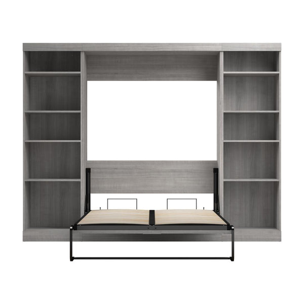 Full Murphy Bed with 2 Shelving Units (109W)