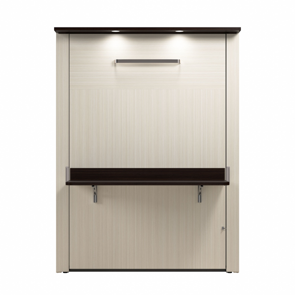 Lit escamotable double avec bureau 61L