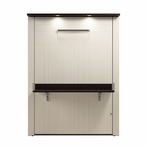 Lit escamotable double avec bureau 61L