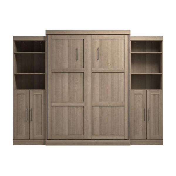 Grand lit escamotable avec organisateurs de garde-robe (115L)
