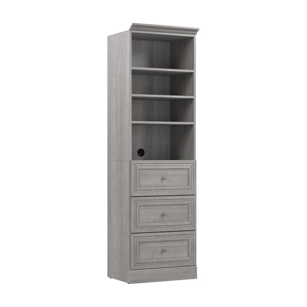Traditional Closet System with Shelves & Drawers, 25W x 20D