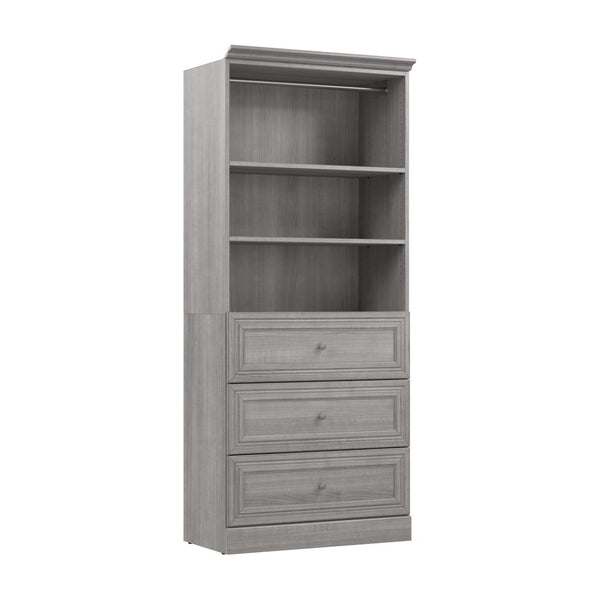 Traditional Closet System with Drawers, 36W x 20D