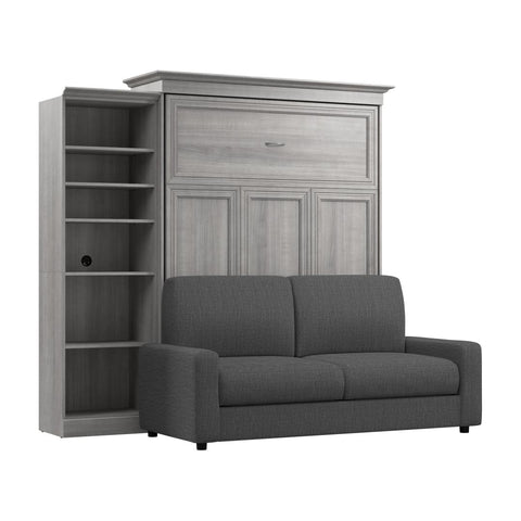 Queen Murphy Bed with Sofa and Closet Organizer (97W)