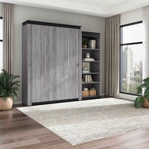 Grand lit escamotable avec étagère (97L)