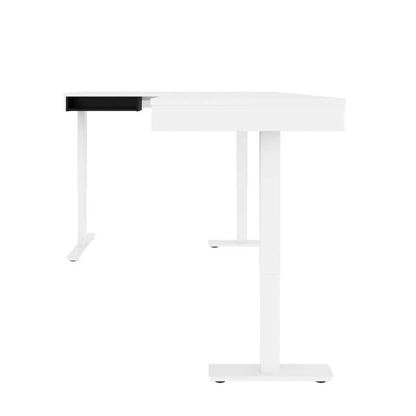 Bureau assis-debout en L 72L