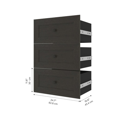 Traditional Drawers (3) Set, 25W x 15D