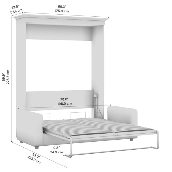 Grand lit escamotable avec canapé (78L)