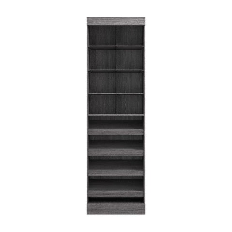 Contemporary Closet System with Shoe Racks & Cubbies, 25W x 19D
