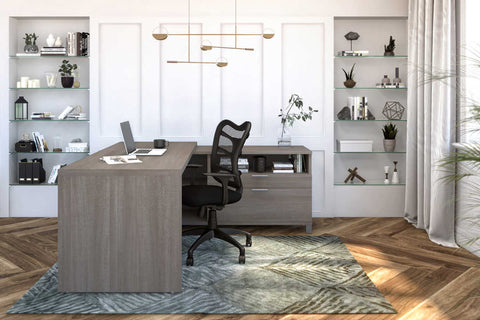 72W L-Shaped Office Desk