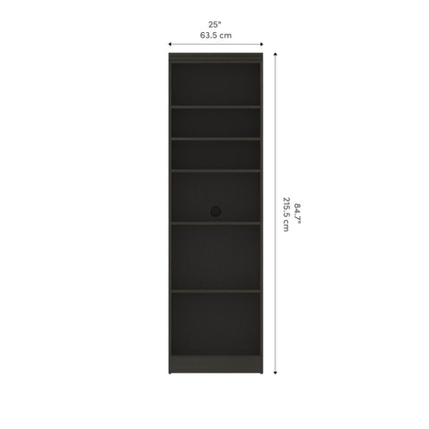 Traditional Closet System with Shelves, 25W x 20D