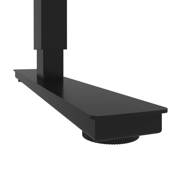 72W L-Shaped Standing Desk with Pedestal