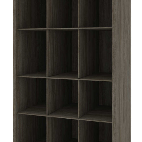 Traditional Closet System with Shoes Racks & Cubbies, 25W x 20D