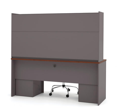 Bureau crédence 72L avec deux caissons et huche