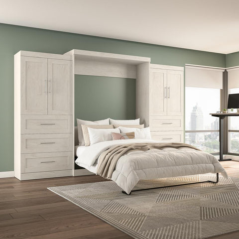 Queen Murphy Bed with Wardrobes (136W)