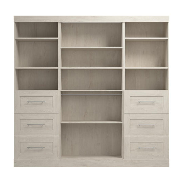 Système de rangement de garde-robe 86L avec tiroirs