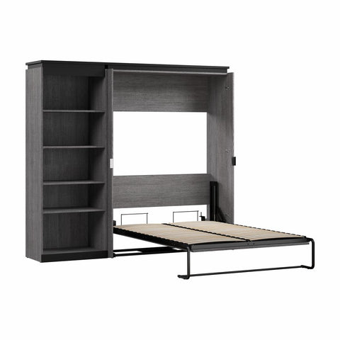 Lit escamotable double avec étagère (91L)