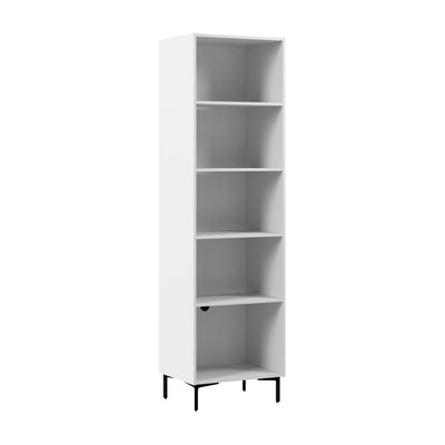 24W Modular Media Storage Tower with Shelves