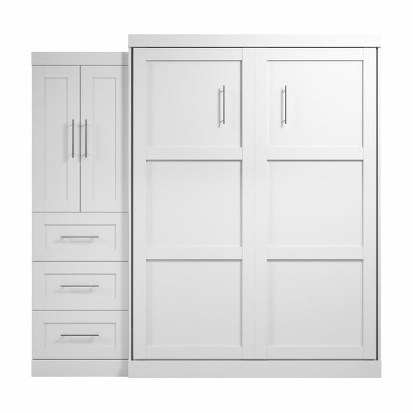 Grand lit escamotable avec armoire-penderie (89L)