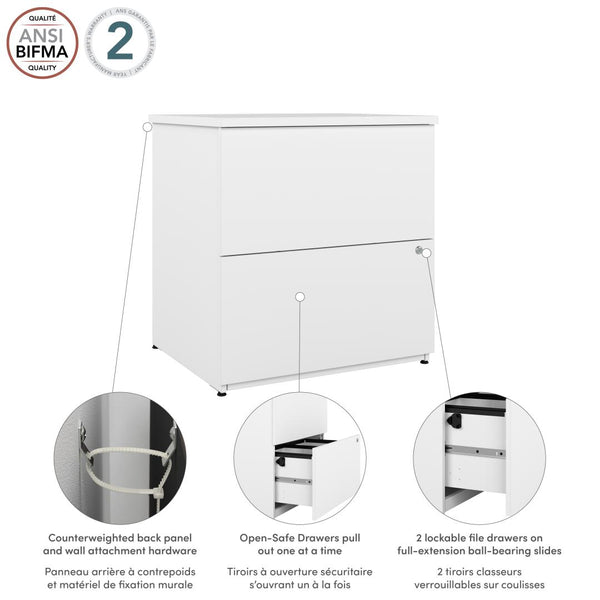 2 Drawer Lateral File Cabinet